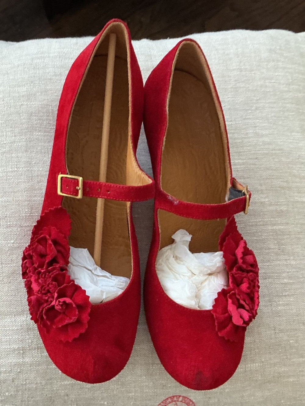 Chie Mihara - Nilon- Sassy Low Heels with flower